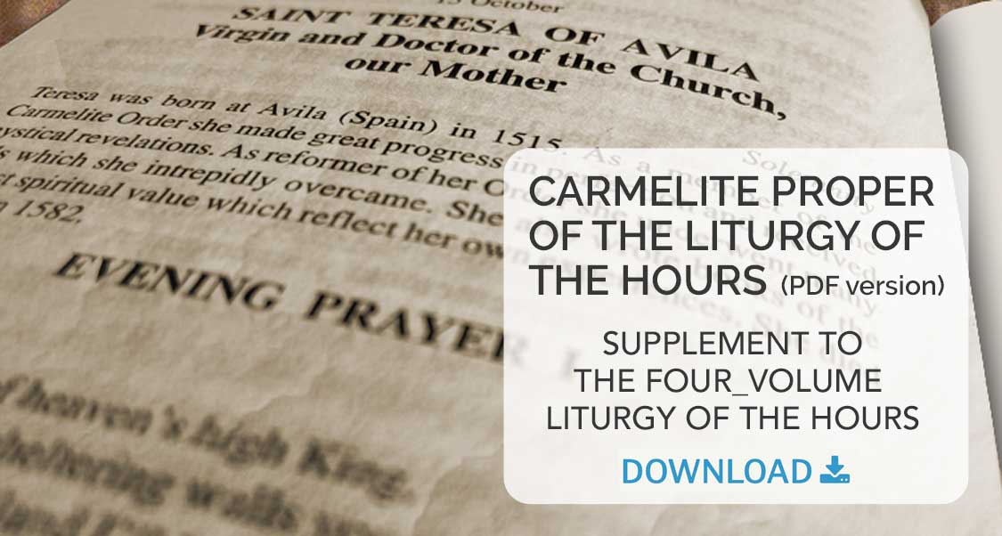 Carmelite Proper of the Liturgy of the Hours