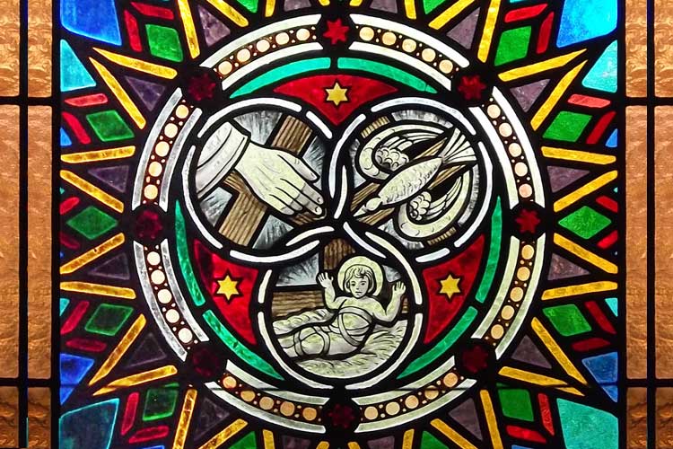 Holy Trinity stained glass window