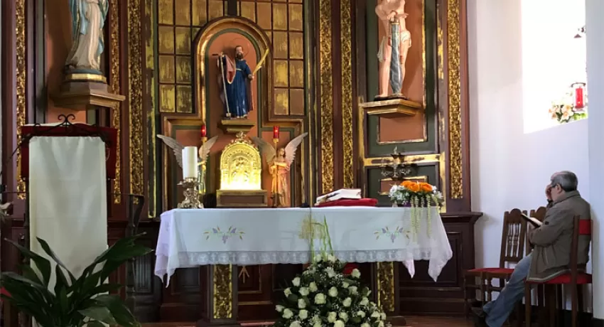 Meditating in a Spanish Villiage Church