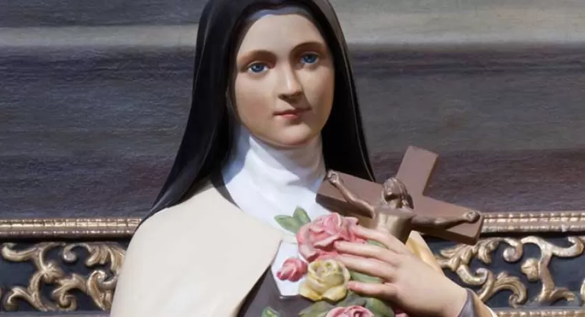 Statue of Saint Therese of Lisieux at the Church of Our Lady Victorious, Prague